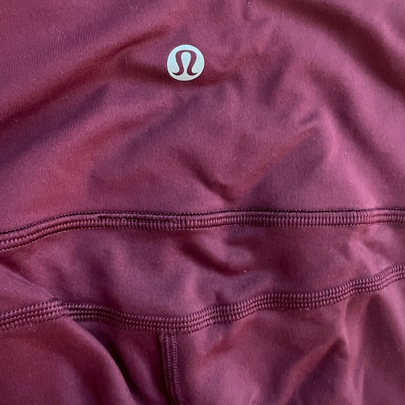 Lululemon Legging Toasty Tech Tight II Women Size 8 Garnet High Waist W5BRDS - Picture 10 of 11